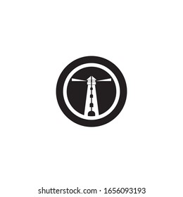 Light house logo template vector icon design