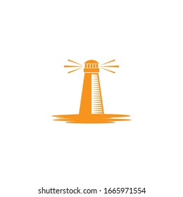 Light house logo template vector icon design