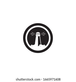 Light house logo template vector icon design