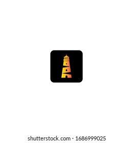 Light house logo template vector icon design