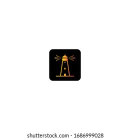 Light house logo template vector icon design