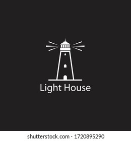 Light house logo template vector icon design