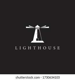 Light house logo template vector icon design