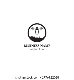 Light house logo template vector icon design