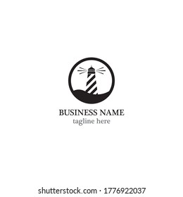Light house logo template vector icon design