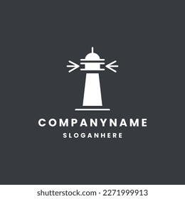 Light house logo template vector illustration design