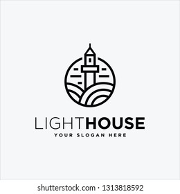 light house logo vector