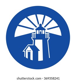 light house logo vector.