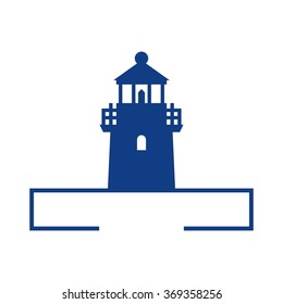 light house logo vector.