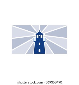 light house logo vector.