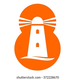 light house logo vector,