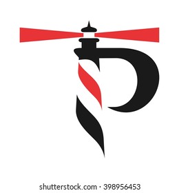 light house logo vector.