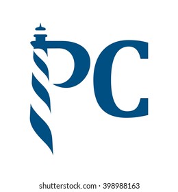 light house logo vector.