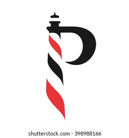 light house logo vector.