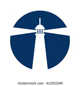 Light House Logo Vector.