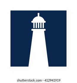 light house logo vector.