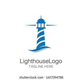 Light house logo vector design template