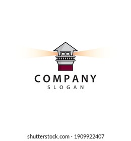 Light house logo vector design
