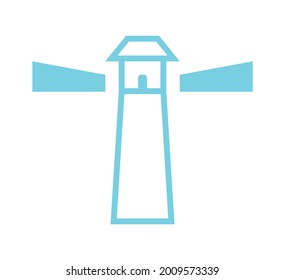 light house logo vector design template