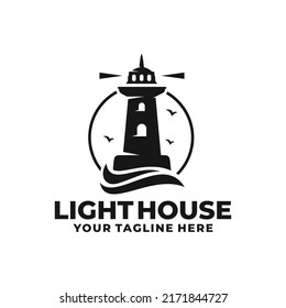 Light house logo vector illustration