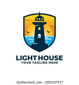 Logo des Leuchtturms, Vektorgrafik