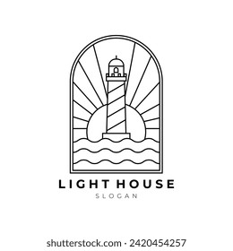 diseño de ilustrador vectorial del logotipo de la casa luminosa