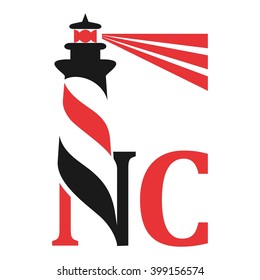 light house logotype vector. logo vector.