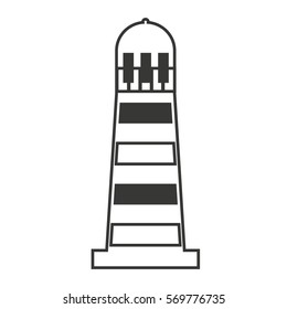 light house maritime isolated icon vector illustration design