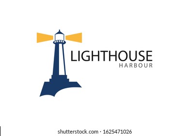 Light house mercusuar logo template