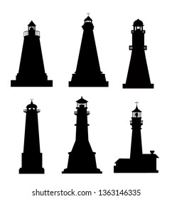Light House Silhouette Set
Vector illustration