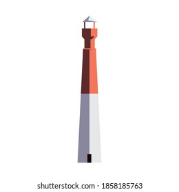 light house tower building icon vector illustration design