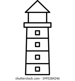 Light House Vector icon that can easily modify or edit