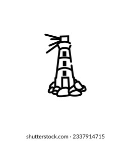 light house vector type icon