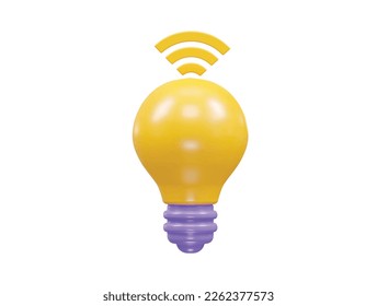 Light icon 3d rendering vector illustration element