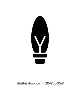 Lichtsymbol, helle Ikone, Vektorgrafik