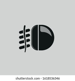 light icon in the car icon vector sign symbol for design