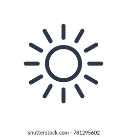 Light Icon. Isolated Shine And Light Icon Line Style. Premium Quality Vector Symbol Drawing Concept For Your Logo Web Mobile App UI Design.