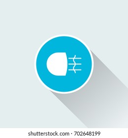 light icon with long shadow