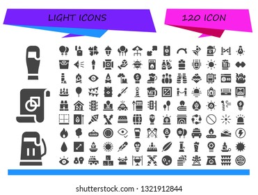 light icon set. 120 filled light icons.  Collection Of - Beer, Graphic design, Balloons, Lighter, Solution, Lamppost, Terrace, Resize, d, Evening, Spotlight, Police line, Tungsten