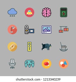 light icon set. vector set about rain, image, boar and zeppelin icons set.