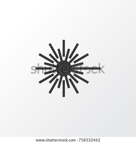 Light Icon Symbol. Premium Quality Isolated Laser Beam Element In Trendy Style.