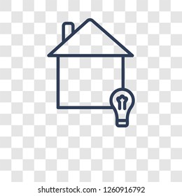 Light icon. Trendy Light logo concept on transparent background from Smarthome collection