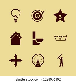 light icon. light vector icons set snow globe, out arrows, delicate gentle degrees and bulb leaf