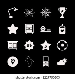 light icon. light vector icons set soccer ball, snowflake, desk table lamp and store location