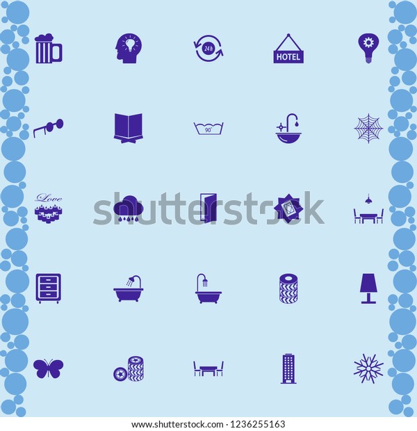 light icon. light vector icons set sink,\
dining room, sunglasses and bathroom\
shower