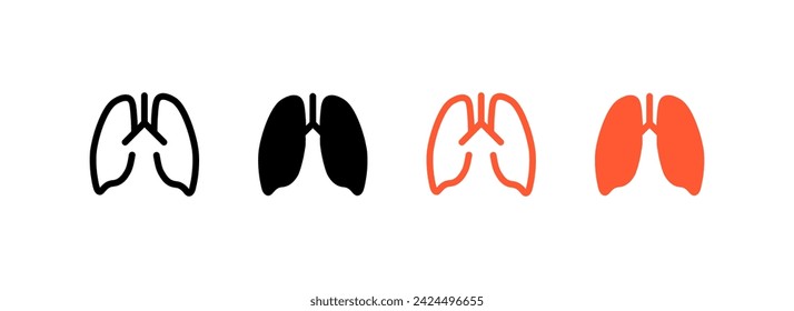 Light icons. Flat and silhouette style. Vector icons