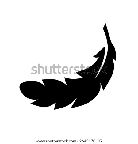 light icon.vector chicken feather icon on white background