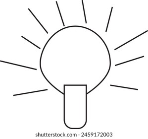 Light Idea Icon saybol degin