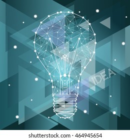 light, idea , loop , geometry , vector illustration