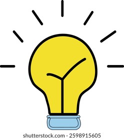 light idea vector design icon illustration